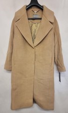 Nwt Grace & Oliver Camel Wool Blend Long Wrap Coat Uk12 Rrp £349