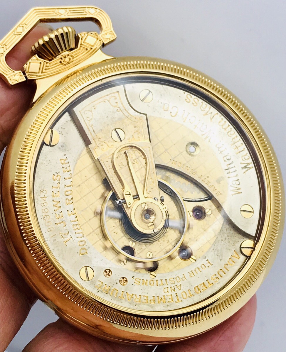 Serviced Only 800 Made 2 Tones 1910 Waltham 18S 17J Gr 836 Pocket