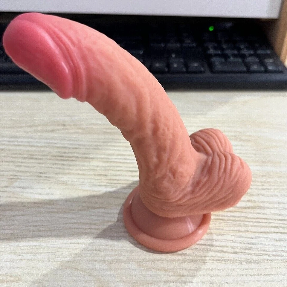 5 pulgadas realista-pequeño-principiante-pene-anal-consolador-sexo-polla-próstata-pequeño enchufe-juguete Foto 2 de 4