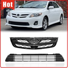 Front Bumper Upper Lower Grille For 2011 2012 2013 Toyota Corolla 5310002410c0