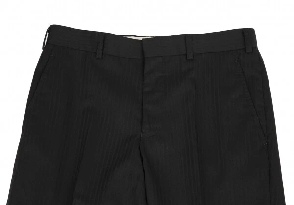 COMME des GARCONS HOMME DEUX Wool Shadow Stripe Tapered Pants Size