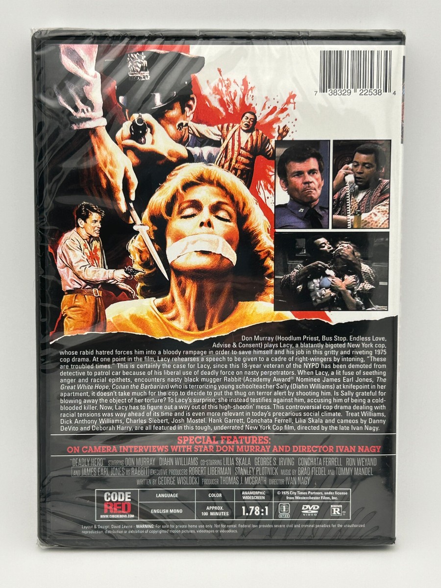 Deadly Hero (1975) DVD Don Murray Diahn Williams James Earl Jones