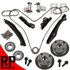 Timing Chain Kit Camshaft Phaser For Ford Lincoln Mazda CX-9 MKT MKZ MKS 3.7L