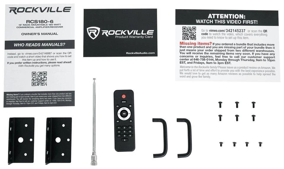Rockville RCS180-6 180 Watt 6 Zone 70v Commercial/Restaurant Amplifier/Bluetooth - Image 4 of 4