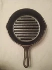 CAST GRISWOLD/WAGNER WARE 9" PAN GRIDDLE BROILER GRILL SKILLET "D". SEE PICTURES