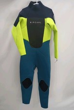 Rip Curl Wetsuits Neoprene Omega 3/2 Back Zip Colorblock Junior Youth Size 8