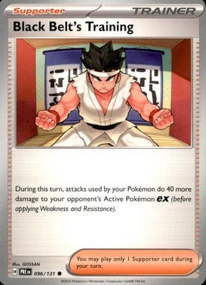 Pokémon Black Belt's Training Prismatic Evolutions #96 (6612)