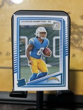 Panini 2025 Donruss Rated Rookie Omarion Hampton #303 Chargers Football