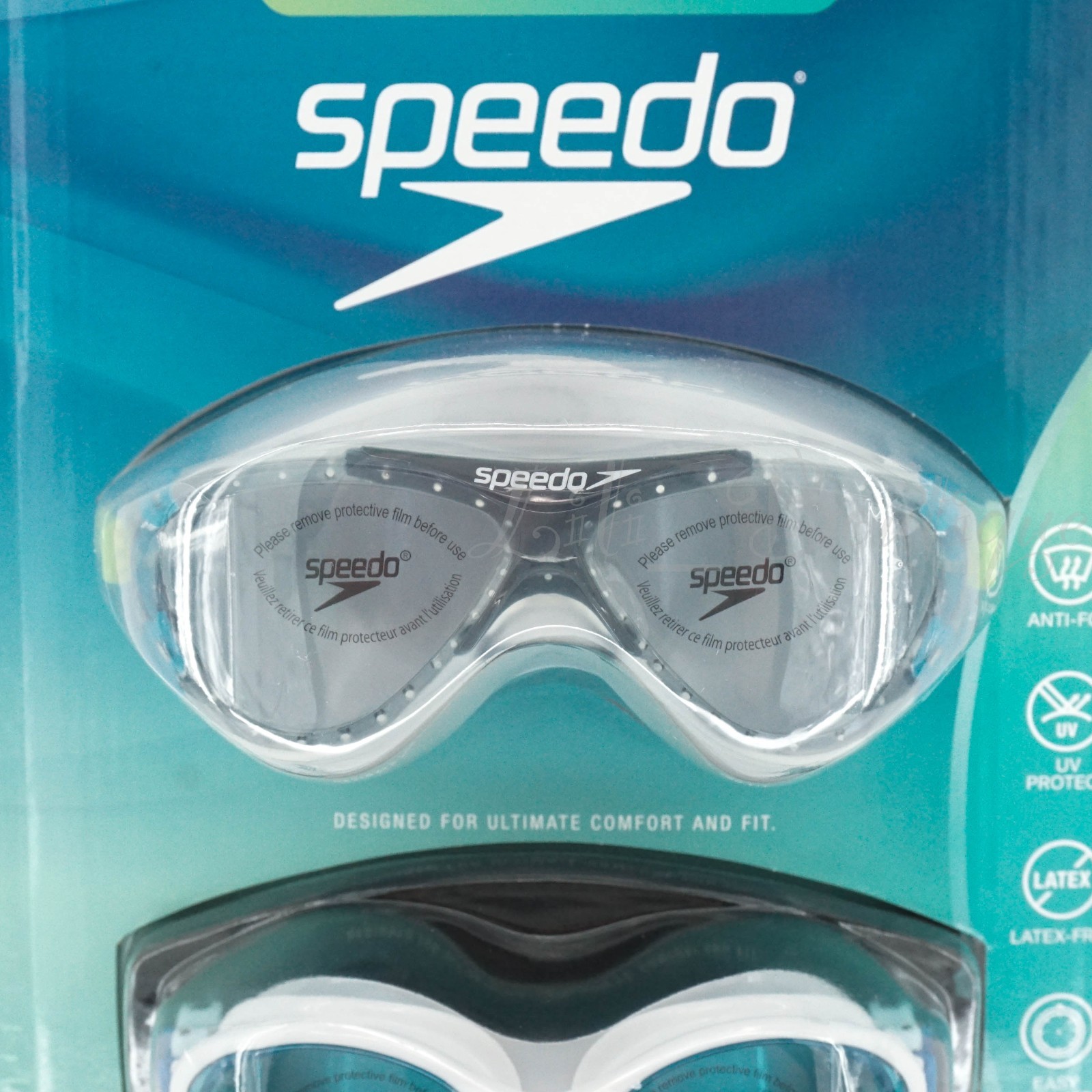 Speedo Junior (Age 6-14) Adjustable Swim Goggles 3 Pack  Anti-Fog UV Protect NIB