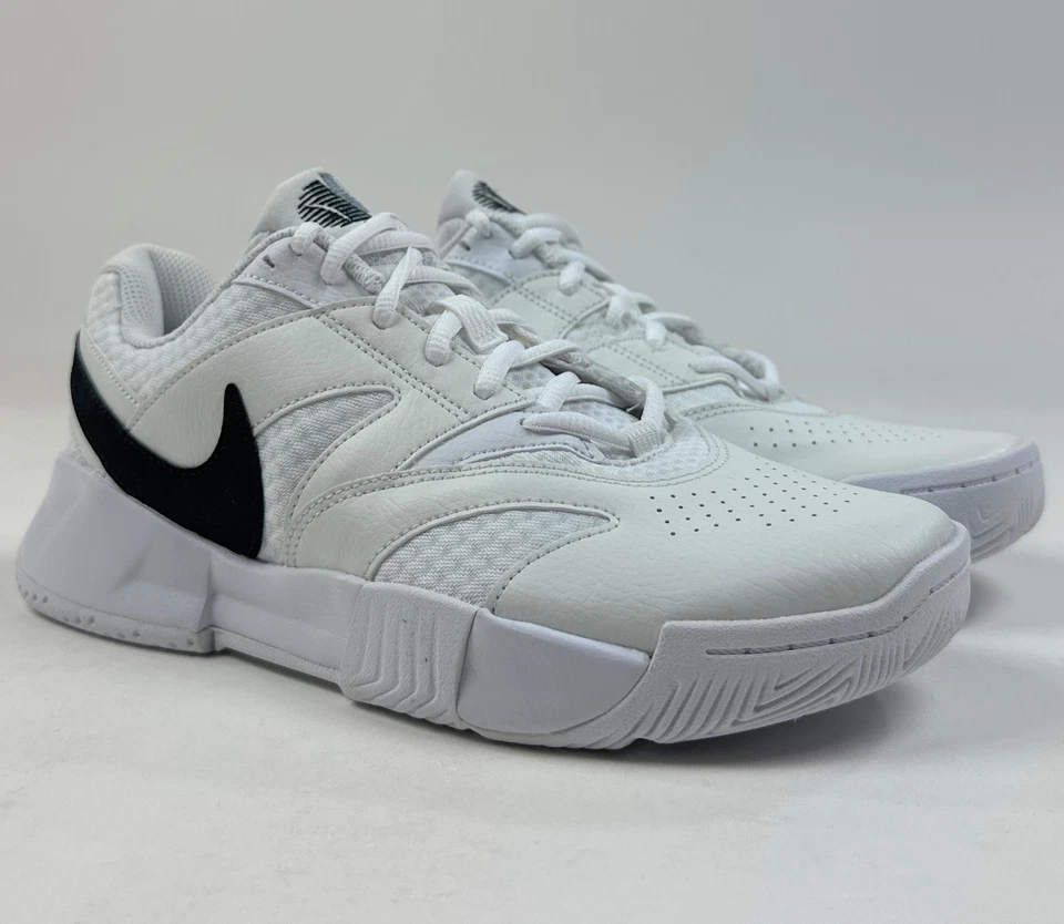 Nike Court Lite 4 Womens Size 8 Tennis Shoes Sneakers White Black FD6575-100 - Image 2 of 4