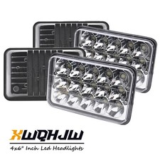 For Dodge Dakota 1987-1995 4x6" LED Headlights Projector Hi/Lo Beam Halo 4PCS