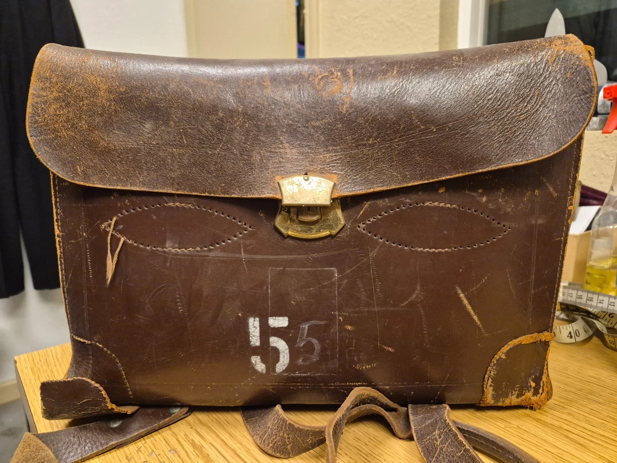 军事真皮公文包印第安纳原始二战美国野战装备及设备| eBay