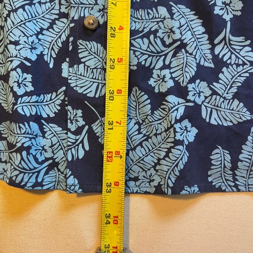 Harbor Bay HB Shirt Men's 2XL Blue Floral Print Short Sleeve Hawaiian Big & Tall - Picture 6 of 13