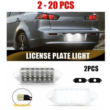 2-20 WHITE LAMP LED LICENSE PLATE TAG LIGHTS FOR 2007-16 MITSUBISHI LANCER EVO A
