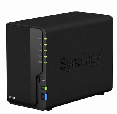 Synology DS220+ 2-Bay-NAS 18GB RAM Schwarz NAS Server