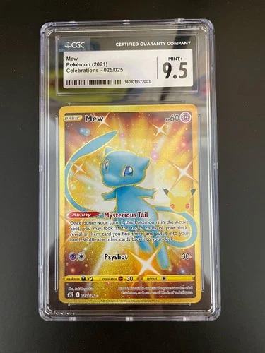 Pokemon Mew Celebrations 025/025 Secret Rare Holo CGC 9.5 TCG Card