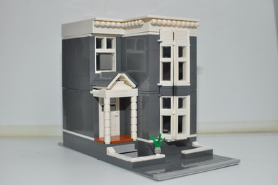 #ad San Francisco House Jackson Street Modular City Custom Model Built with Bricks $130.00