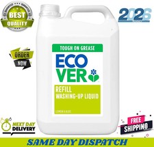 Ecover Washing Up Liquid Refill, Lemon & 5 l (Pack of 1), & Aloe Vera  4.20 per litre