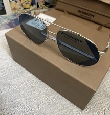 Burberry OBE3138 Steel Blue Lens Woman s Sunglasses Brand New In Box with Case