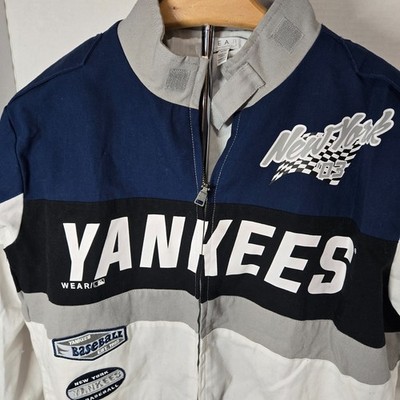 WEAR by Erin Andrews Women's MLB New York Yankees Racing Full Zip Jacket Size M