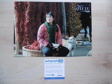 Gong Li autograph signed A4 lobby card "Qiu Ju" ACOA
