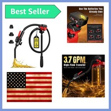 Fuel Transfer Pump for Milwaukee M18 Battery Not Included Cordless 3.7 GPM