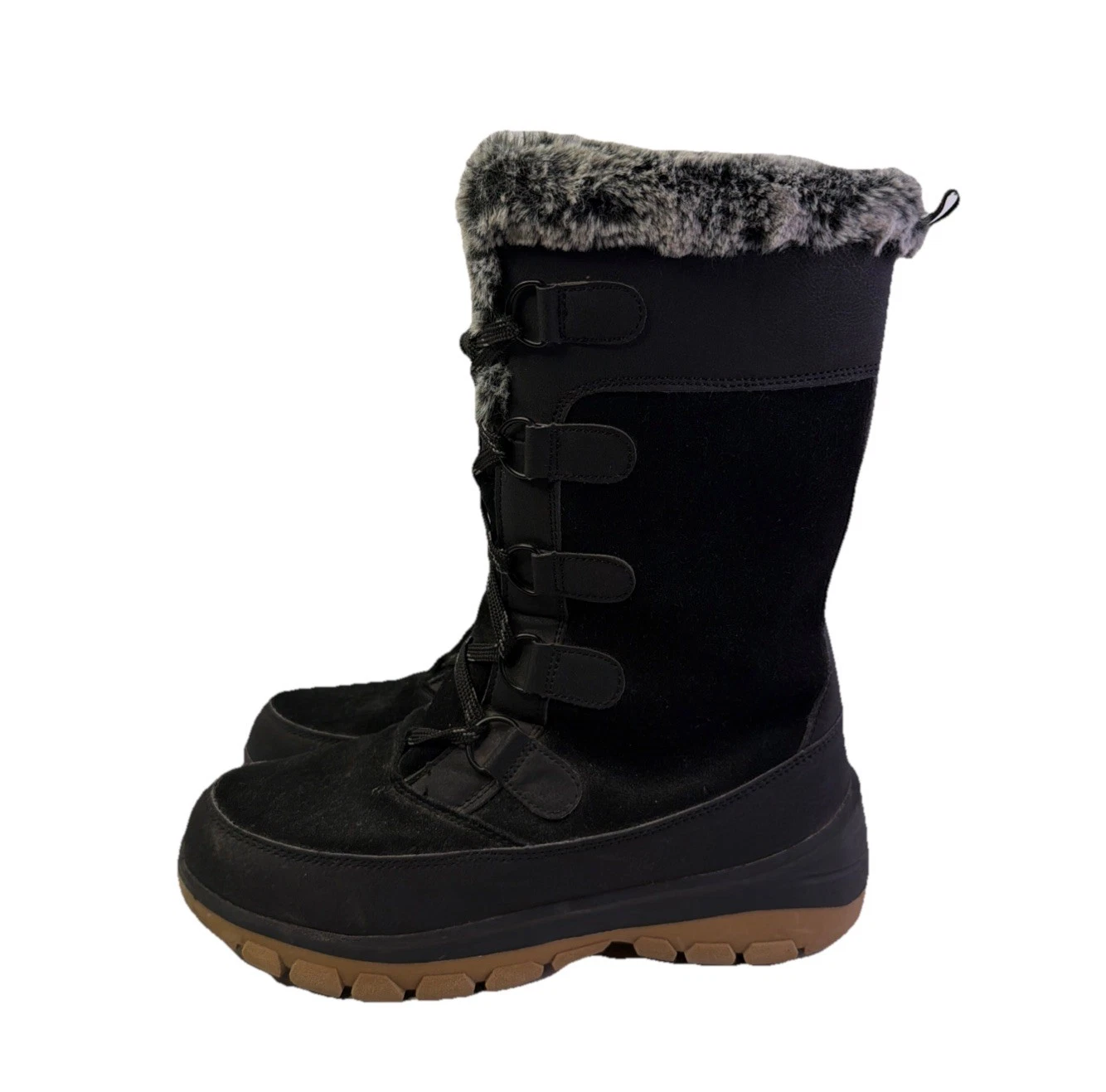 All In Motion Womens Snow Boots Size 7 Water Resistant Hiking Camping Outdoors