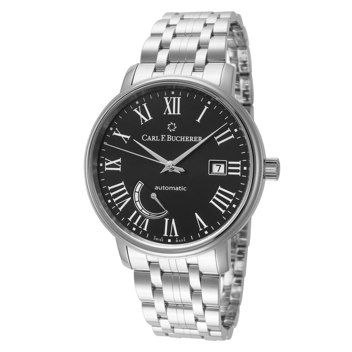 Carl F. Bucherer Adamavi Automatic Black Dial Steel Power Reserve