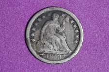 Estate Find 1853 O ARROWS Seated Liberty Half Dime #K59479
