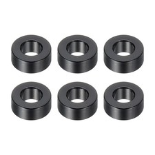 6Pcs M6 Aluminum Spacers Metal Spacers 6.2mm ID x 12mm OD x 5mm L Black