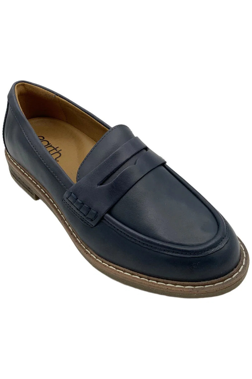 Earth Womens Javas Slip-on Penny Loafers navy 11690₽