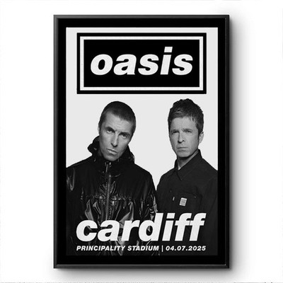 Custom Oasis World Tour 2025 Poster – Personalized Concert Print
