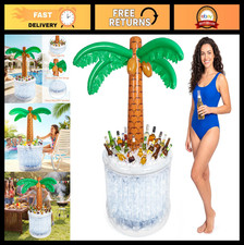 63'' Inflatable Palm Tree Cooler - Tropical Luau Party Decor, Summer Pool Suppli
