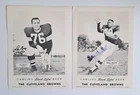 1959 Bobby Mitchell Rookie & Lou Garza Signed Carling Black Label Beer 8.5x11 OG