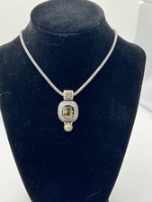 Collar Brighton Zarina Lg Topacio Cristal Swarovski SP Colgante Estilo Victoriano