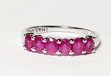 925 sterling silver Pink Topaz ring size 6.75