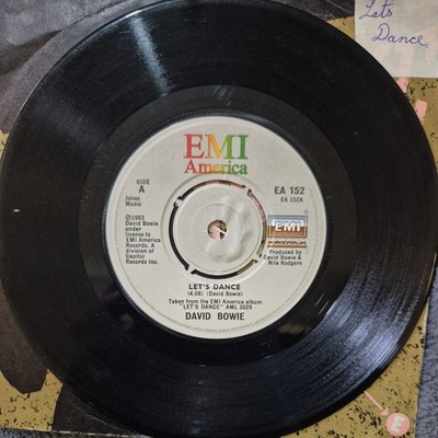 David Bowie   Let's Dance/ Cat People (Putting Out Fire) 7'' 1983 uk