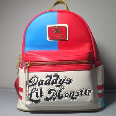 Loungefly Suicide Squad Harley Quinn Cosplay mini backpack ''Daddy's Lil Monster''