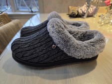 Skechers Bobs Women's Keepsakes Ice Angel Slippers Charcoal Size:9 new w tags