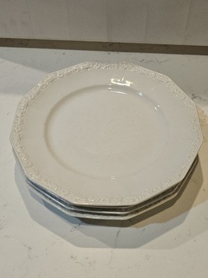 ROSENTHAL Germany Set Of 4 Lunch Plates Maria Classic Rose Fine 9.5'' Porcelain