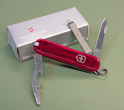 Victorinox RALLY Translucent Ruby 58mm Swiss Army Knife 51021 NEW