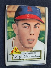 1952 Topps Baseball Card # 68 Cliff Chambers - St. Louis Cardinals (GD)
