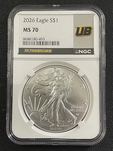 2026 American Silver Eagle NGC UB MS70 1oz Fine Silver