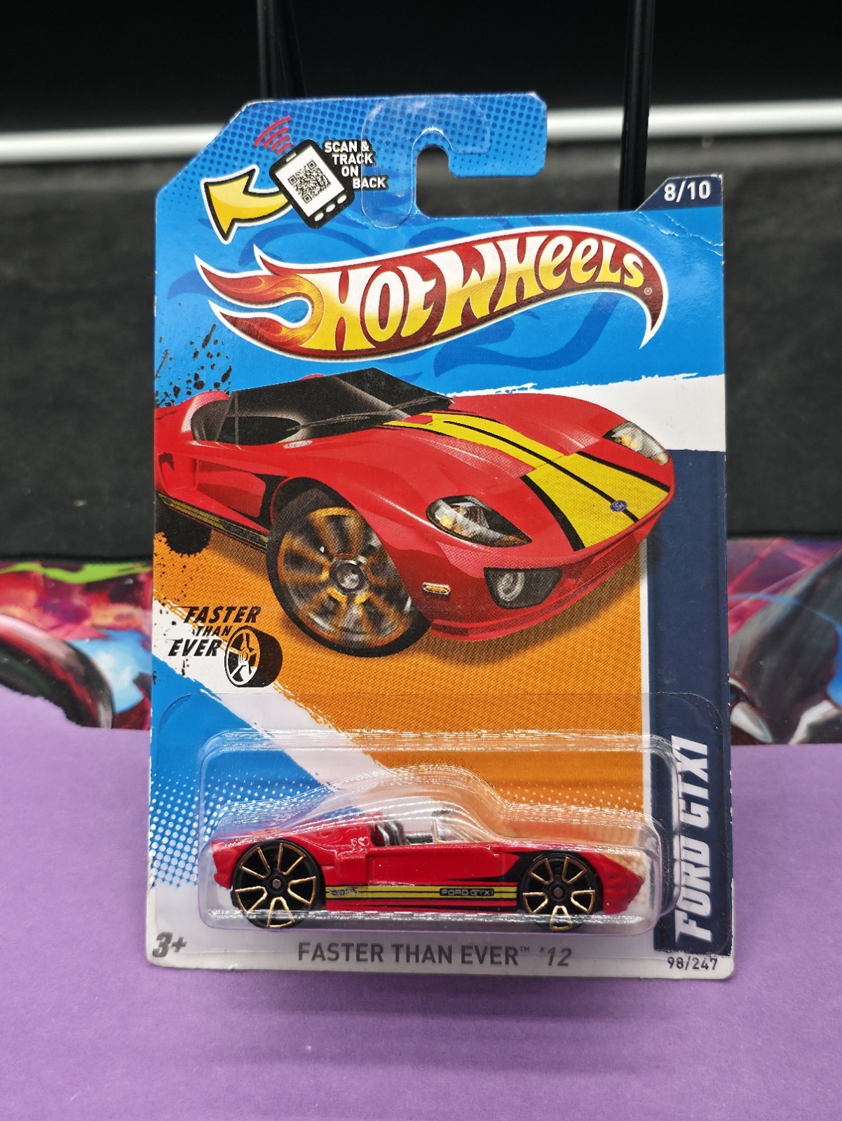2012 Hot Wheels Ford GTX1 Red - 1:64 #98/247