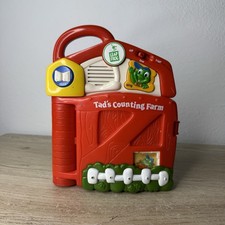 Leap Frog Tad's Counting Farm Electronic Book Block Barnyard Vintage 2002-Works 