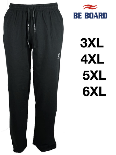PANTALONE TUTA uomo BE BOARD TAGLIE FORTI 3XL 4XL 5XL 6XL cotone calibrato  NERO | eBay