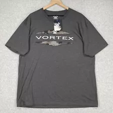Vortex Optics Shirt Mens XL Gray Short Sleeve Outdoor Hunting Crew Neck