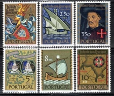 Portugal Stamp Scott #860-865, Prince Henry Navigator, Set of 6, MLH, SCV$32.85