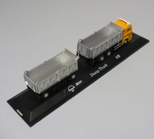 CAMION MAN F2000 TRASPORTO SPAZZATURA CON RIMORCHIO - SCALA 1:72 MONDO MOTORS - Immagine 4 di 4