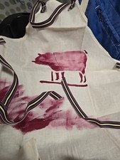 Handmade Apron With Pig Decor No Pocket New